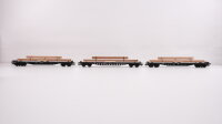 Märklin H0 47153 Rungenwagen-Set mit Holzbeladung Rs...