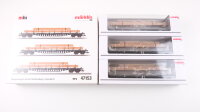 Märklin H0 47153 Rungenwagen-Set mit Holzbeladung Rs...