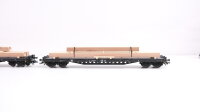 Märklin H0 47153 Rungenwagen-Set mit Holzbeladung Rs 684 der DB AG