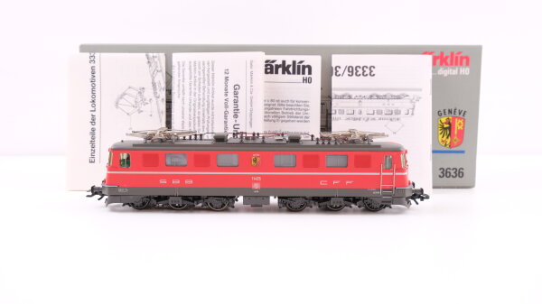 Märklin H0 3636 Elektrische Lokomotive Serie Ae 6/6 der SBB Wechselstrom Digital (vermutlich verharzt)