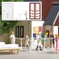 Busch H0 1831 Stehtische mit Kellnerin