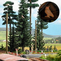 Busch H0 5418 Eule mit Leuchtaugen