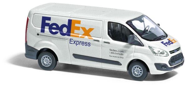 Busch H0 52432 Ford Transit Custom Kasten, FedEx