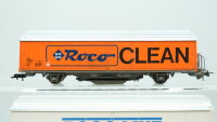 Roco H0 Konvolut Gedeckte Güterwagen (Roco Clean, Roco Line) mit Schienenreiniger, SBB-CFF