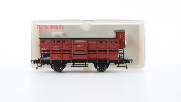 Fleischmann H0 5366 Kleinvieh-Wagen Hamburg 493 DRG