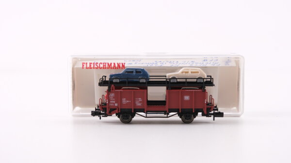 Fleischmann N 8225K Autotransportwagen, Ladung: 4 PKW Laaes 541 DB