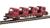 Kibri H0 26253 Niederbordwagen mit...