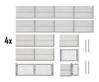 Kibri H0 38605 Maschendrahtzaun, grau