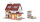 Vollmer H0 43633 Bäckerei Lang mit Inneneinrichtung undLED-Beleuchtung, Funktionsbausatz
