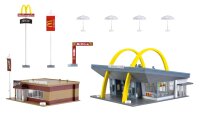 Vollmer H0 43635 McDonald´s Schnellrestaurant mit...