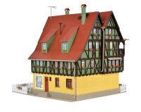 Vollmer H0 43695 Café-Bistro mit Inneneinrichtung undLED-Beleuchtung, Funktionsbausatz