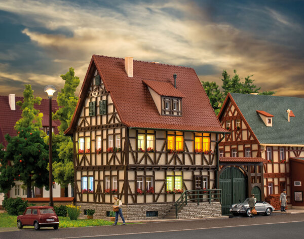 Vollmer H0 43730 Bauernhaus mit Hoftor