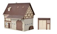 Vollmer H0 43731 Bauernhaus mit Scheune und Hoftor