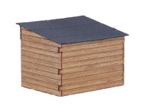 Vollmer H0 43745 Ziegenstall mit Ziegen – Polyplate...