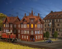 Vollmer H0 43807 Eisenbahner-Wohnhaus, Eckhaus