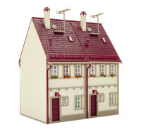 Vollmer H0 43843 Reihen-Doppelhaus, beige