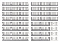 Vollmer H0 45014 Fabrikzaun