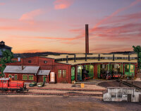 Vollmer H0 45758 Ringlokschuppen mit Türschließvorrichtung,sechsständig