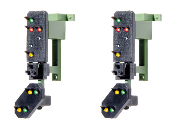 Viessmann H0 4751 Ausfahrsignalköpfe mit Vorsignal und Multiplex-Technologie, 2 Stück