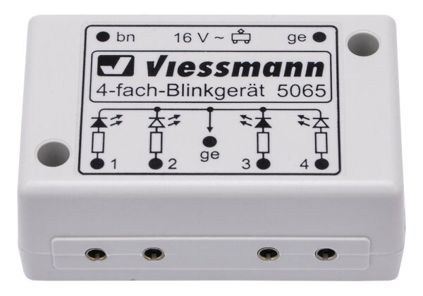 Viessmann 5065 Vierfach-Blinkelektronik für Andreaskreuze