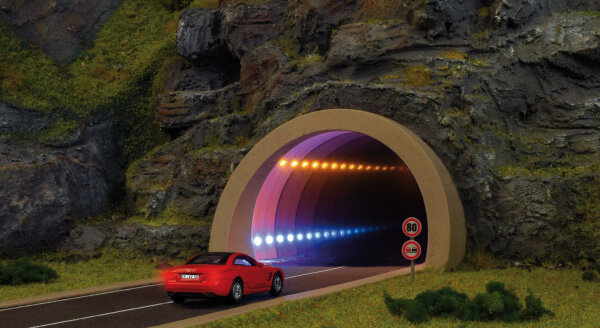 Viessmann H0 5098 Straßentunnel modern, mit LED Spiegeleffektund Tiefenwirkung