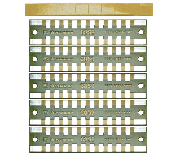 Viessmann 6859 Löt-Verteilerleisten 2-polig, 5 Stück