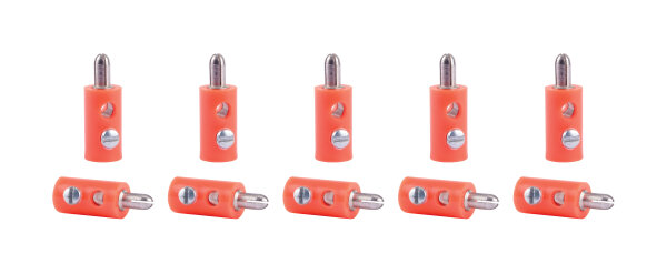 Viessmann 6875 Querlochstecker orange, 10 Stück