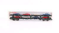 Fleischmann N 8285 Doppelstockw. Autotransport mit 8 PKW...