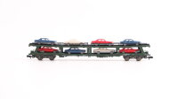 Fleischmann N 8285 Doppelstockw. Autotransport mit 8 PKW DDm 915 DB