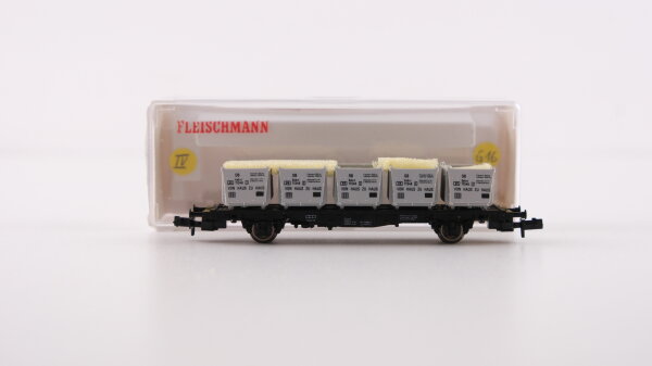 Fleischmann N 8231 Behältertragwagen Haus zu Haus Lbs 598 DB