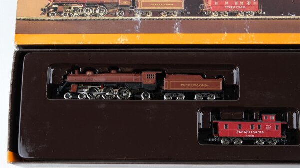 Märklin Spur Z 8882 US Dampflok 5400 mit Begleitwagen Pennsylvania Railroad (vermutlich verharzt)