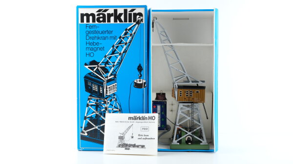 Märklin H0 7051 Ferngesteuerter Drehkran mit Hebemagnet