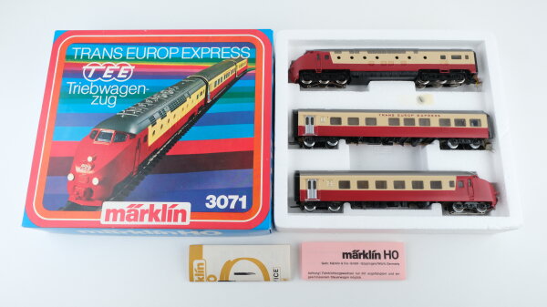 Märklin H0 3071 Triebwagenzug "Edelweiss" TEE Trans Europ Express Wechselstrom Analog