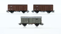 Märklin H0 Konvolut Gedeckte Güterwagen, Gedeckter Güterwagen mit Bremserhaus, DSB/SBB-CFF