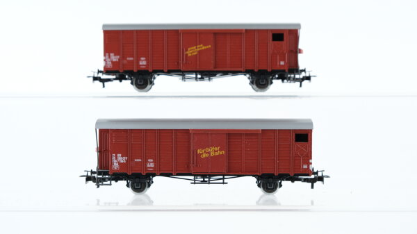 Märklin H0 Konvolut Gedeckte Güterwagen mit Bremserhaus (Für Güter die Bahn), SBB-CFF