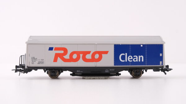 Roco H0 46400 Schienenreinigungswagen (Roco Clean, Wagenkasten in Weiß, neutral) SBB/CFF