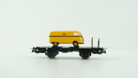 Sachsenmodelle H0 1590 Flachwagen mit "VW Transporter T1a" DB