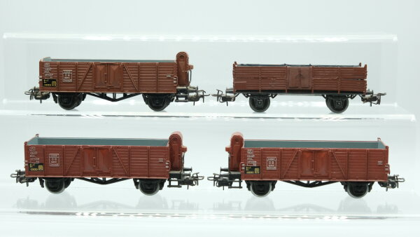 Märklin H0 Konvolut  Hochbordwagen, Hochbordwagen mit Bremserhaus, DB