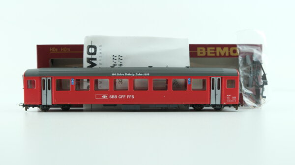 Bemo H0m 3271 424 Personenwagen "100 Jahre Brünig -Bahn 1988" SBB CFF FFS