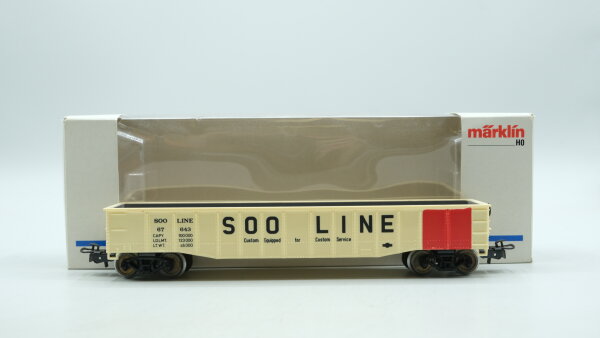 Märklin H0 4774 Offener Güterwagen (Gondola)  Wagen der SOO LINE RC