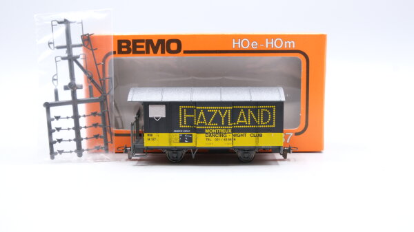 Bemo H0m 2274 337 Güter Werbewagen "HAZYLAND" MOB