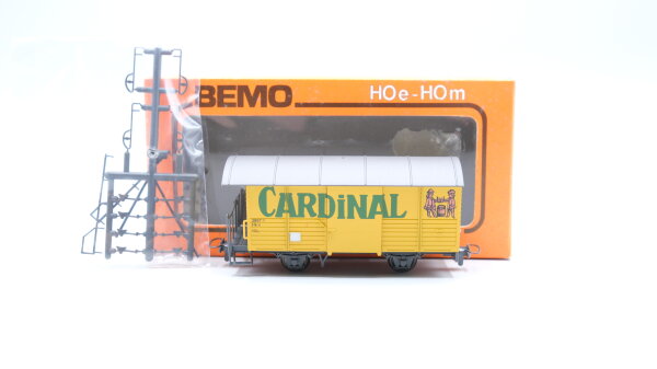 Bemo H0m 2275 Güter Werbewagen "Cardinal Bier" RhB