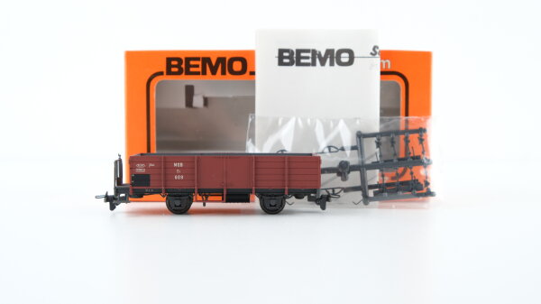 Bemo H0m 2276 615 Hochbordwagen braun MOB