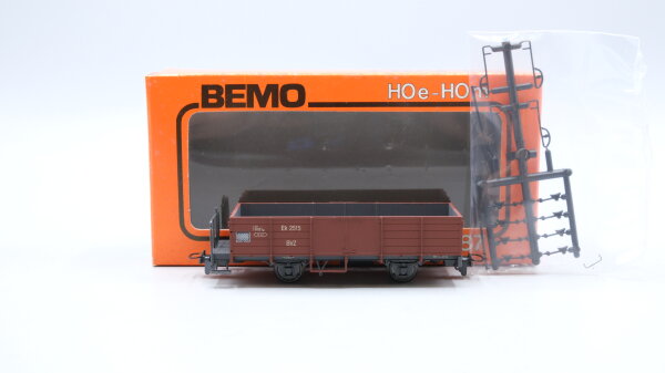 Bemo H0m 2277 505 Hochbordwagen braun BVZ