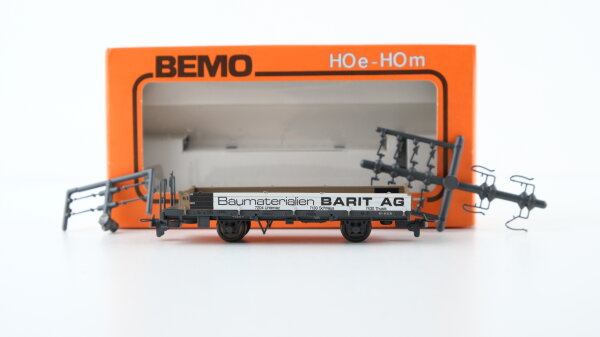 Bemo H0m 2263/2 Niederbordwagen "Baumaterial BARIT AG" RhB