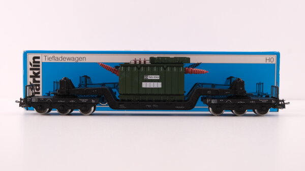 Märklin H0 4617 Tiefladewagen mit Transformator  SST 53  St 52 der DB