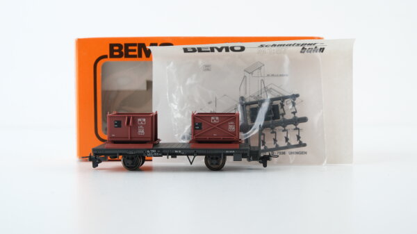 Bemo H0m 2062 Behältertragwagen braun RhB