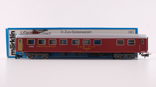 Märklin H0 4068 Reisezugwagen (Restaurant, 51 85 88-30 009-6) WR der SBB