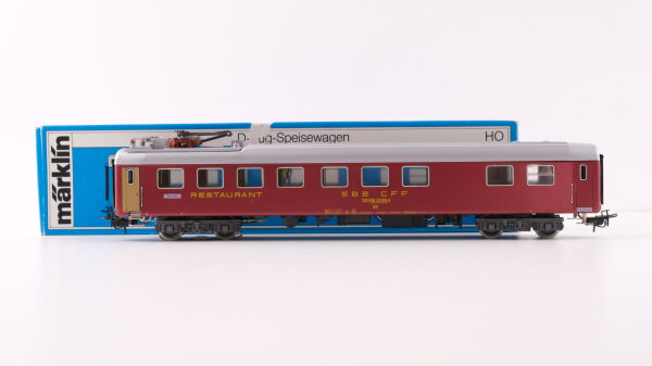 Märklin H0 4068 Reisezugwagen (Restaurant, 51 85 88-30 009-6) WR der SBB