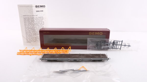 Bemo H0m 2280 109 Rungenflachwagen mit Ladung RhB